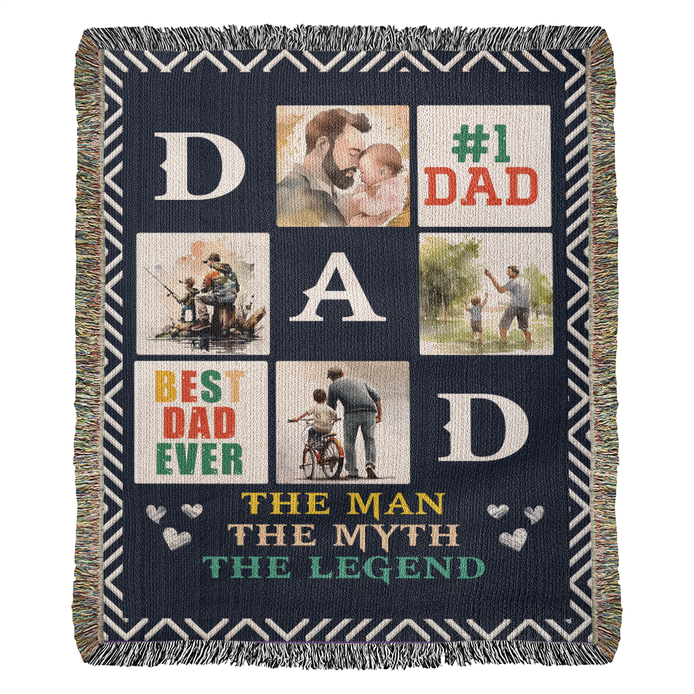 Best Dad Ever - Woven Blanket