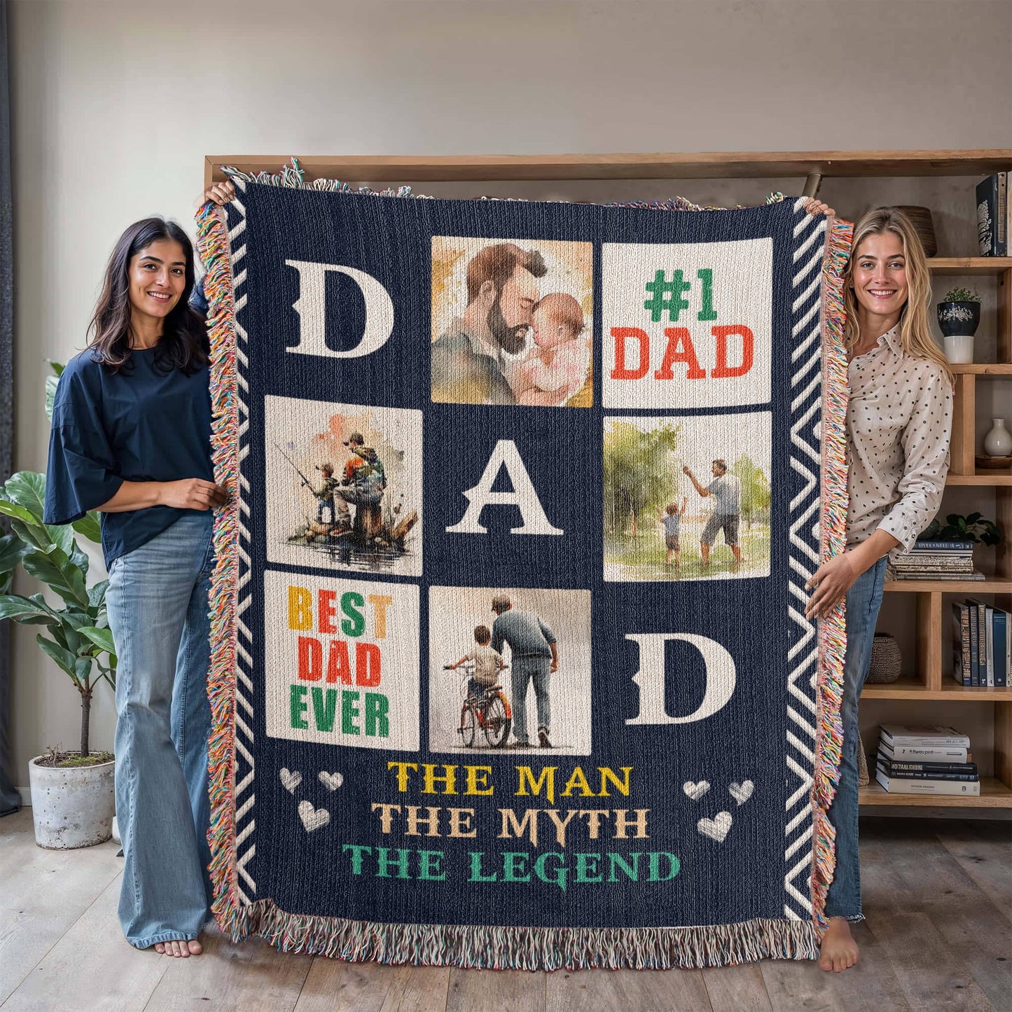 Best Dad Ever - Woven Blanket